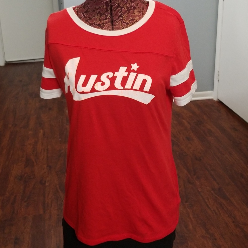 Austin TX Ringer Tee